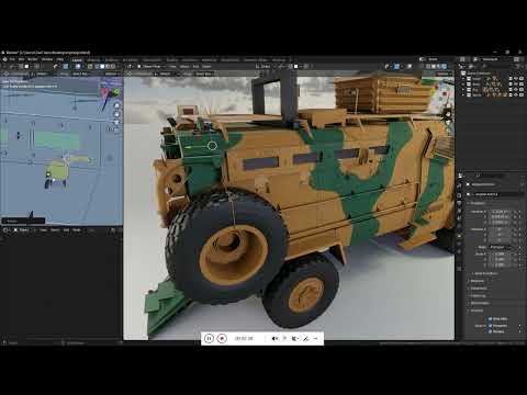 BMC kirpi MRAP - include inside - Fully Rigged media 17